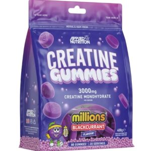 Gominolas de creatina sabor Blackcurrant - 80 unidades
